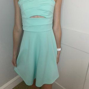 Strapless Mint Dress